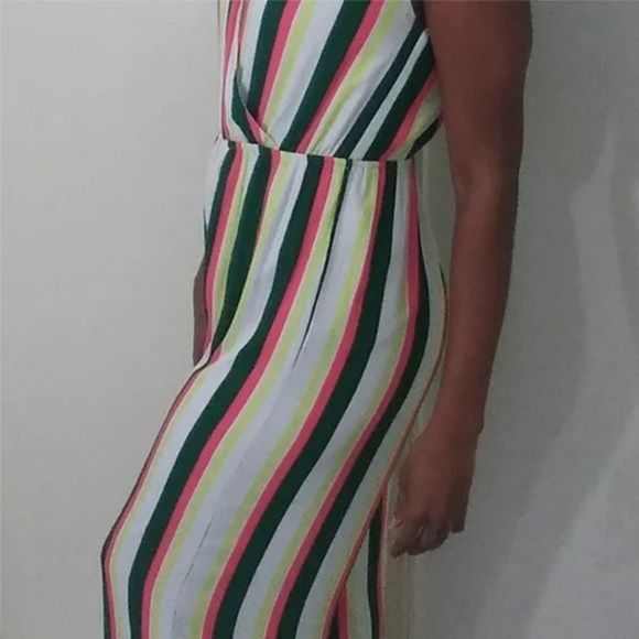 Line & Dot Pants Jumpsuit - Picture 2 of 10